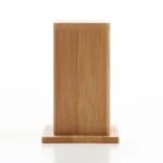 2 PCS Natural Bamboo Toothpick Box Square Restaurant Hotel Toothpick Can with Lid - Image 2