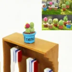 Mini Cute Potted Artificial Plant Flower Miniature Doll House Decoration Accessories - Image 2