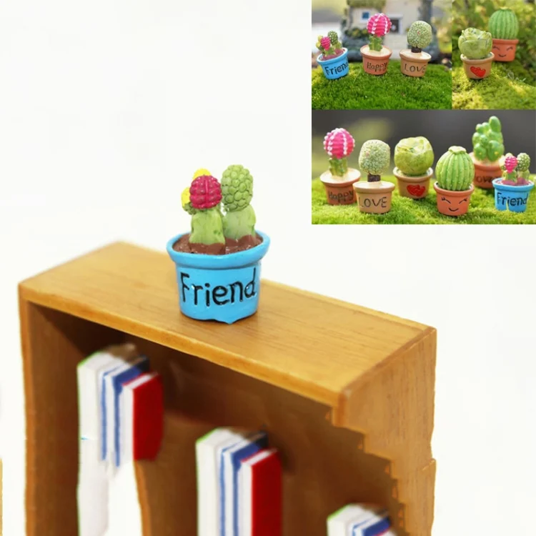 TBD0180439301A_1.webp Mini Cute Potted Artificial Plant Flower Miniature Doll House Decoration Accessories - Image 2