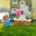 Mini Cute Potted Artificial Plant Flower Miniature Doll House Decoration Accessories - Image 4