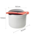 Kitchenware Microwave Oven Utensils Rrice Cooker Heating Steamer Pot Steamed Rice Box - Image 9