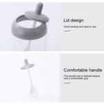 Household Simple Kitchen Round Seasoning Jar with Spoon - Image 3