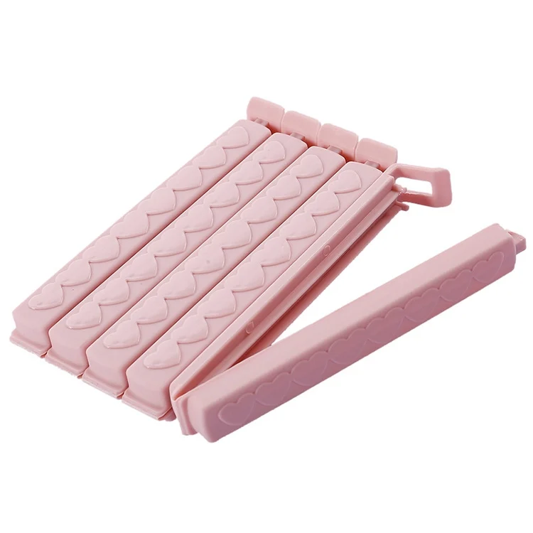 TBD0181714201_1.webp 5pcs / Pack Plastic Bag Snack Bag Sealing Love Clip Kitchen Accessories Green - Image 2