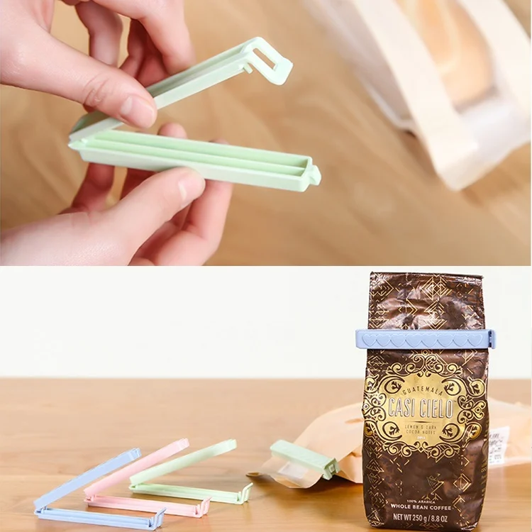 TBD0181714201_5.webp 5pcs / Pack Plastic Bag Snack Bag Sealing Love Clip Kitchen Accessories Green - Image 6