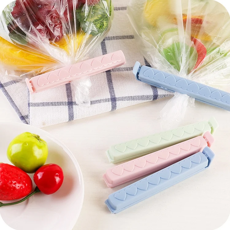TBD0181714201_6.webp 5pcs / Pack Plastic Bag Snack Bag Sealing Love Clip Kitchen Accessories Green - Image 7
