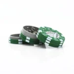 Small Chip Poker Cigarette Crusher Zinc Alloy 3 Layer Metal Grinder Random Color Delivery - Image 3