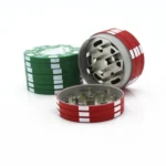 Small Chip Poker Cigarette Crusher Zinc Alloy 3 Layer Metal Grinder Random Color Delivery - Image 4