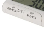 LCD Digital Thermometer Hygrometer Moisture Meter and Wired Temperature with External Sensor White - Image 6