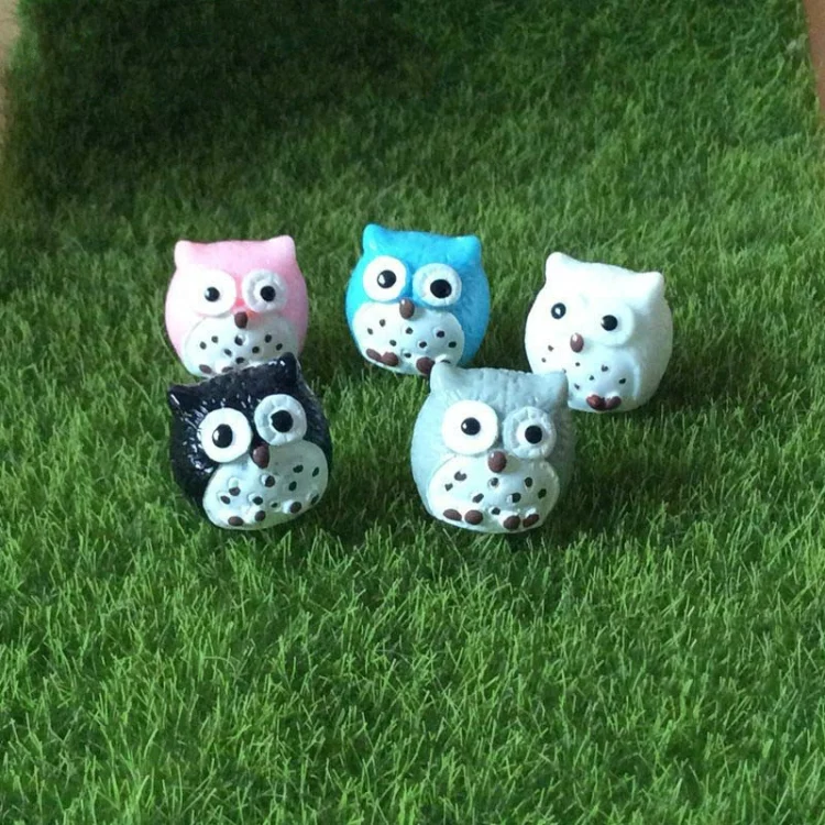 TBD0182823301C_5.webp 10 PCS Owl Mini Micro Landscape Decoration Resin Crafts DIY Landscape Ornaments - Image 6