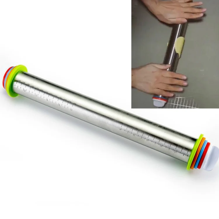 TBD01828912.webp Adjustable Plastic Rolling Pin Kitchen Baking Utensils - Image 1