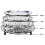 Multifunctional Waterproof Shelf Steaming Tray Stainless Steel Steaming Grid Cage Steaming Sheet Steaming Rack - Image 5