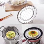 Multifunctional Waterproof Shelf Steaming Tray Stainless Steel Steaming Grid Cage Steaming Sheet Steaming Rack - Image 7