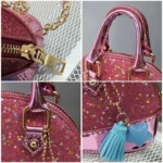 Cute Leather Shoulder Bag Messenger Bag Girls Solid Color Mini Zip Small Square Bag Tote Bag - Image 4