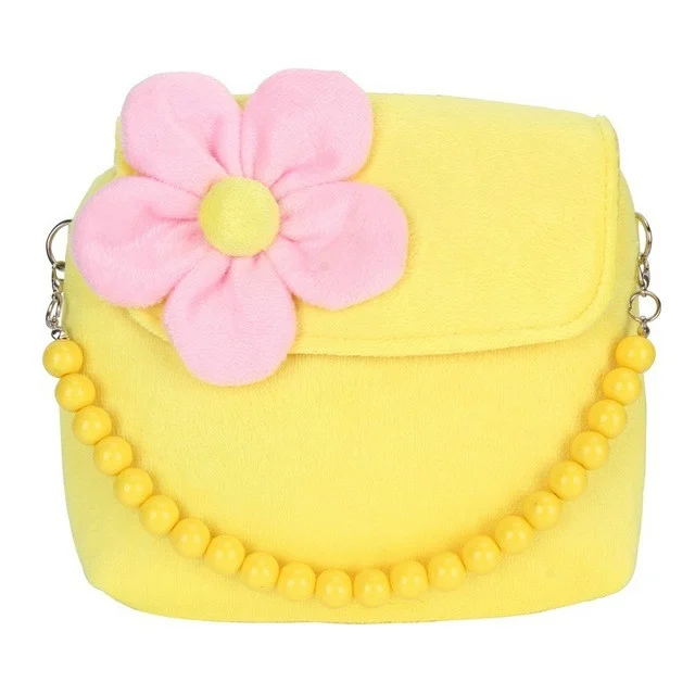 Fashion Shoulder Bag Children Girls Princess Flower Messenger Handbag Lovely Purses