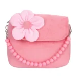 Fashion Shoulder Bag Children Girls Princess Flower Messenger Handbag Lovely Purses - Image 3