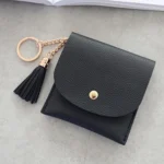 Fashion Women Wallet Short Leather Mini Casual ID Card Holders Bags Ladies Coin Clutch Tassel Bag - Image 2