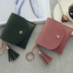 Fashion Women Wallet Short Leather Mini Casual ID Card Holders Bags Ladies Coin Clutch Tassel Bag - Image 3
