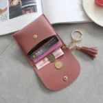 Fashion Women Wallet Short Leather Mini Casual ID Card Holders Bags Ladies Coin Clutch Tassel Bag - Image 5