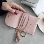 Fashion Women Wallet Short Leather Mini Casual ID Card Holders Bags Ladies Coin Clutch Tassel Bag - Image 6