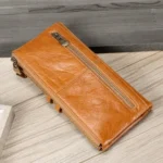 Ladies Genuine Leather Long Wallet Anti-theft Card Bag Multifunctional Clutch Bag - Image 4