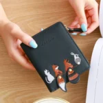 Wallet Female Short Student Korean Version of The Cute Little Fresh Folding Mini Tide Personality Coin Purse
