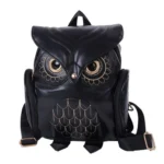 Owl Pattern Shoulder Bag Female PU Personality Backpack - Image 2