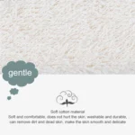 2 PCS Embroidered Fiber Fabric Sponge Block Exfoliating Bath Wipe - Image 4