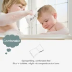 2 PCS Embroidered Fiber Fabric Sponge Block Exfoliating Bath Wipe - Image 6