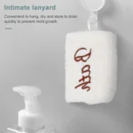 2 PCS Embroidered Fiber Fabric Sponge Block Exfoliating Bath Wipe - Image 8