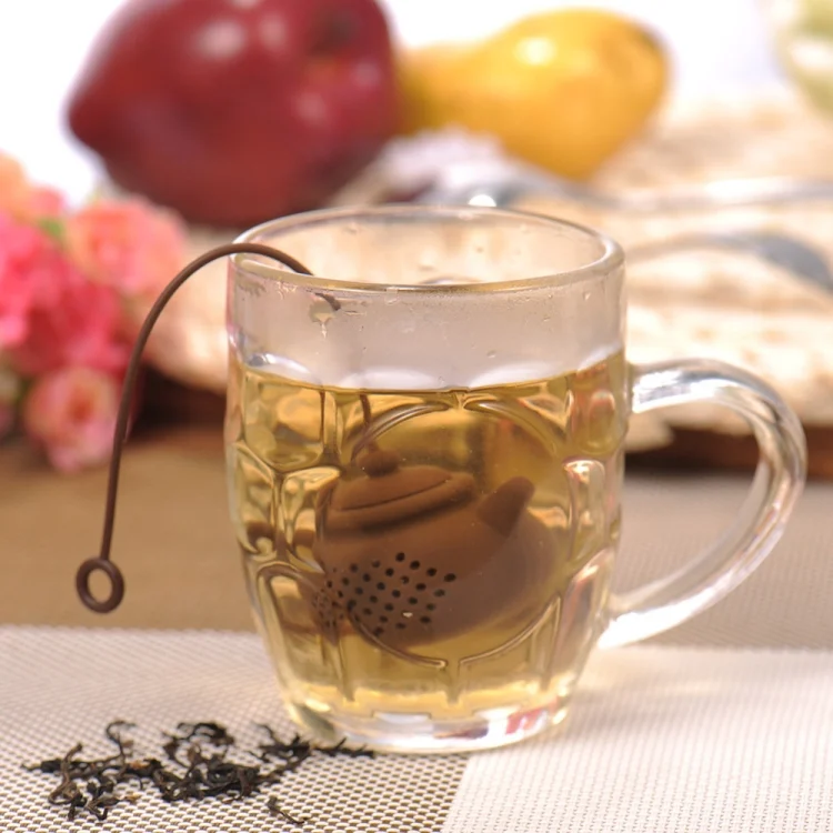 TBD0184742701B_2.webp 3 PCS Creative Silicone Tea Bag Tea Pot Shape Tea Filter Safely Cleaning Infuser - Image 3