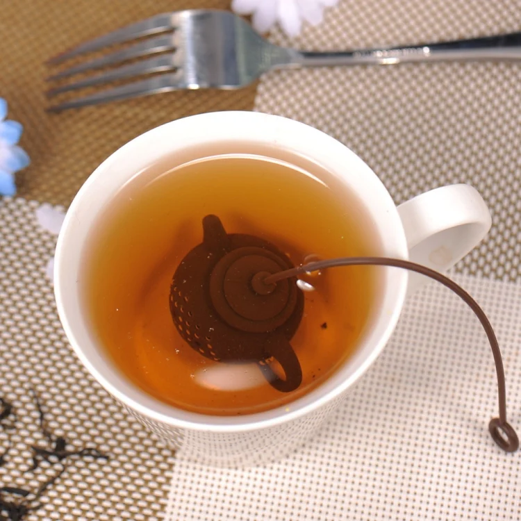TBD0184742701B_3.webp 3 PCS Creative Silicone Tea Bag Tea Pot Shape Tea Filter Safely Cleaning Infuser - Image 4