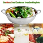 Stainless Steel Hot Pot Thick Non-magnetic Clear Soup Pot Double-eared Hot Pot - Image 7