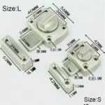 Universal Door Latch Security Sliding Door Lock with Screws - Image 4