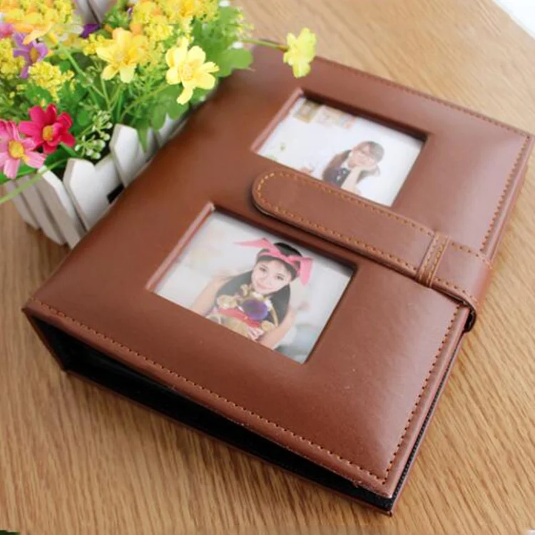 TBD0187497401A_2.webp 6 inch PU Leather Family Daily Photo Album with Creative Pocket - Image 3