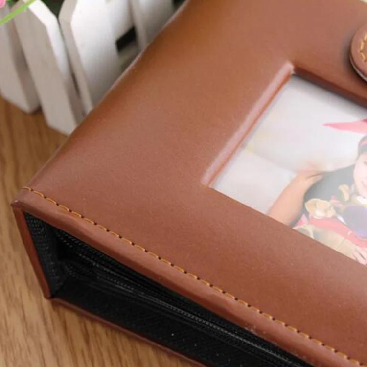 TBD0187497401A_3.webp 6 inch PU Leather Family Daily Photo Album with Creative Pocket - Image 4