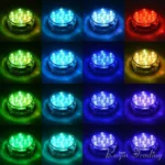RGB Diving Knob Aquarium Waterproof Light Underwater Submersible Lamp - Image 8