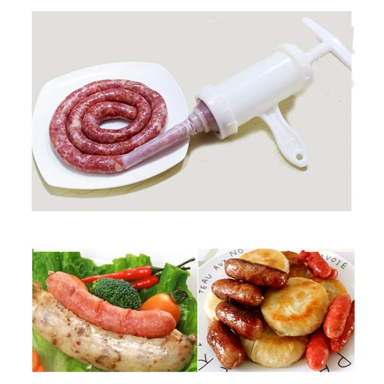 TBD01896101_2.webp 2 PCS Sausage Machine Meat Stuffer Filler Hand Operated Salami Maker - Image 3