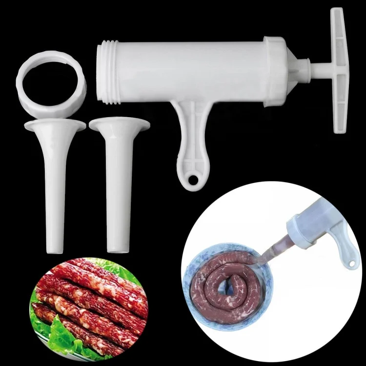 TBD01896101_4.webp 2 PCS Sausage Machine Meat Stuffer Filler Hand Operated Salami Maker - Image 5