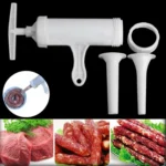 2 PCS Sausage Machine Meat Stuffer Filler Hand Operated Salami Maker - Image 6