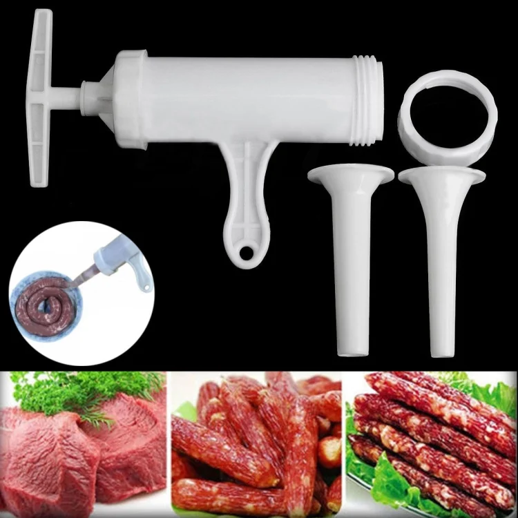 TBD01896101_5.webp 2 PCS Sausage Machine Meat Stuffer Filler Hand Operated Salami Maker - Image 6