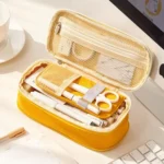 Simple Primary Junior High School Student Stationery Bag Flexible Pencil Case Large Capacity Mesh Pencil Case - Image 2