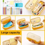Simple Primary Junior High School Student Stationery Bag Flexible Pencil Case Large Capacity Mesh Pencil Case - Image 5