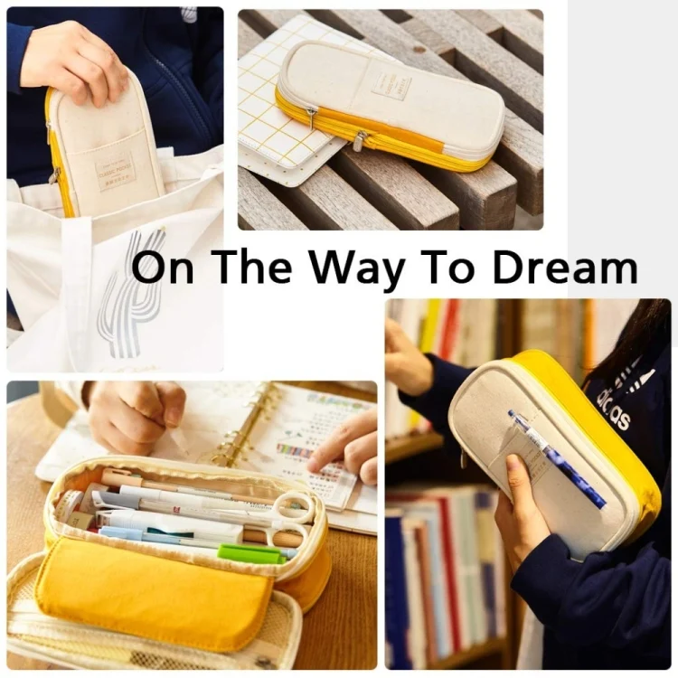 TBD0190103101D_5.webp Simple Primary Junior High School Student Stationery Bag Flexible Pencil Case Large Capacity Mesh Pencil Case - Image 6