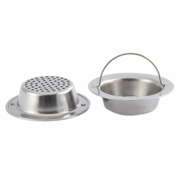 TBD01903356_1.webp Hand-held Shower Drain Hole Filter Stainless Steel Kitchen Sink Strainer - Image 2