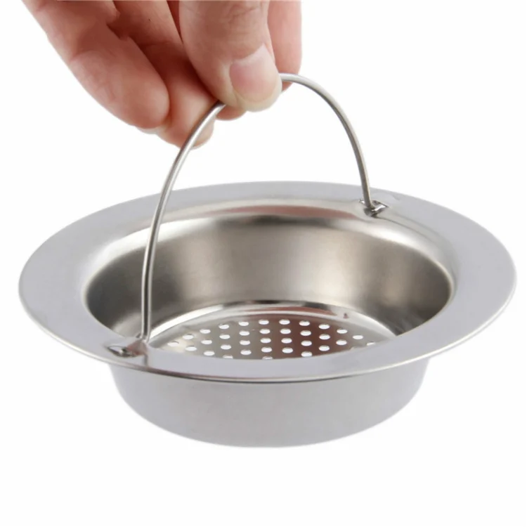 TBD01903356_2.webp Hand-held Shower Drain Hole Filter Stainless Steel Kitchen Sink Strainer - Image 3