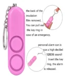 2 PCS 120dB Self Defense Anti-rape Device Dual Speakers Loud Alarm Safety Personal Security Keychain, Random Color Delivery - Image 6