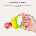 Baby Nipple Fresh Food Fruit Milk Feeding Bottles Learn Feeding Drinking Handle Teething Pacifier with Bell - Image 7