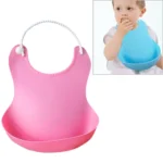 Baby Infant Toddler Waterproof Silicone Bib Infants Feeding Lunch Roll-up Apron