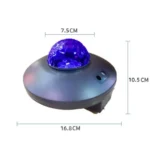 LED Water Wave Laser Starry Sky Projector Light USB Remote Control Bluetooth Voice Control Laser Light Rotating Magic Ball Light - Image 4