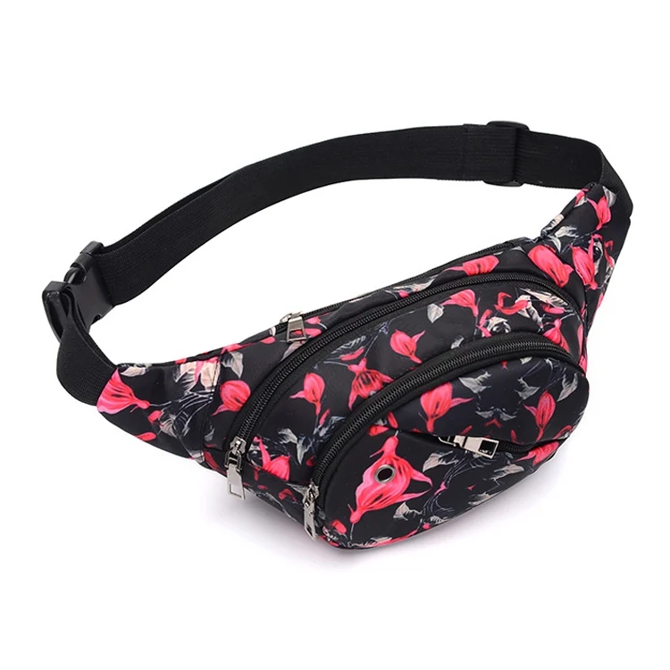 TBD0190603401A_1.webp Color Printing Multi-function Casual Pockets Ladies Outdoor Purse Waist Bag - Image 2